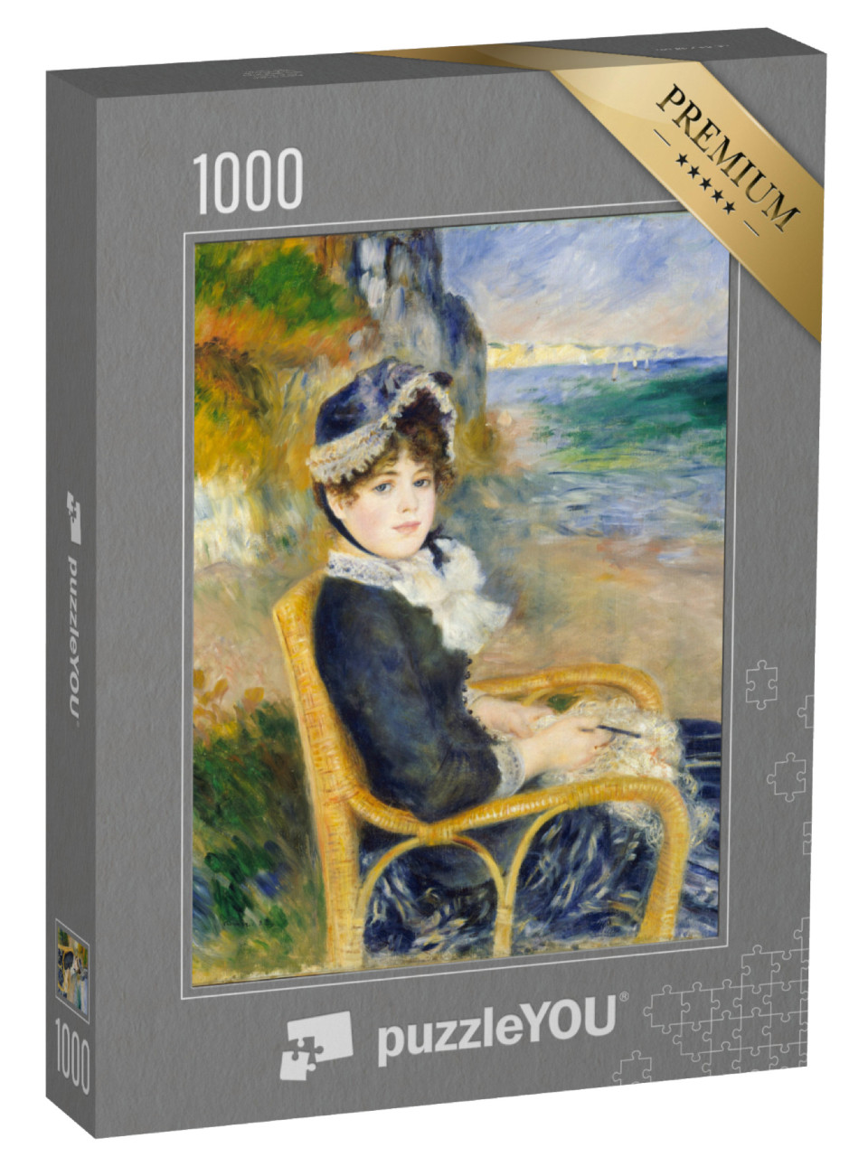 puzzle 1000 dílků „Auguste Renoir - Na břehu moře“