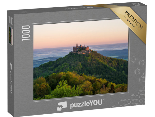 puzzle 1000 dílků „Zlatá hodinka na zámku Hohenzollern“