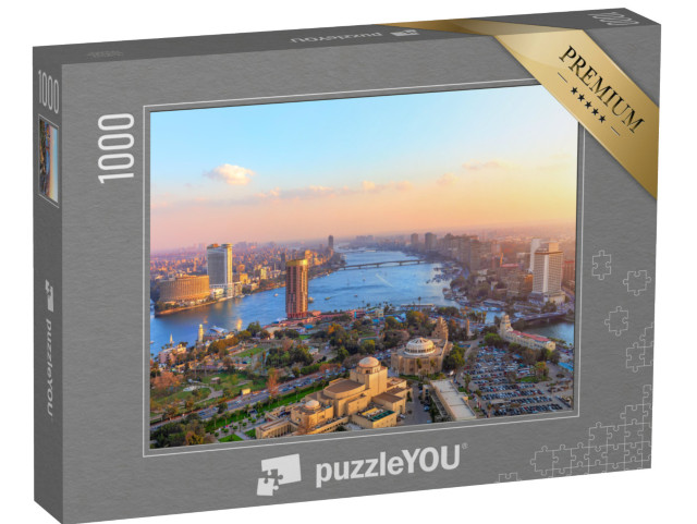 puzzle 1000 dílků „Letecký pohled na Káhiru při západu slunce“