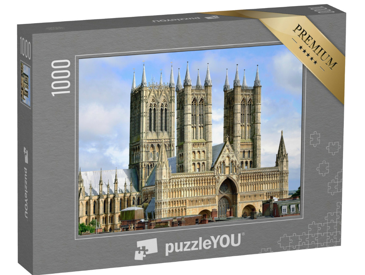 puzzle 1000 dílků „Lincolnská katedrála v Anglii“
