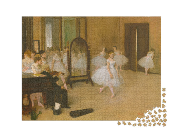 puzzle 2000 dílků „Edgar Degas - Taneční kurz“