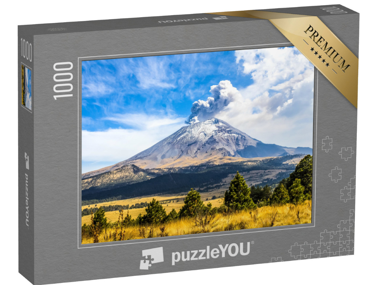 puzzle 1000 dílků „Aktivní sopka: Popocatepetl v Mexiku“