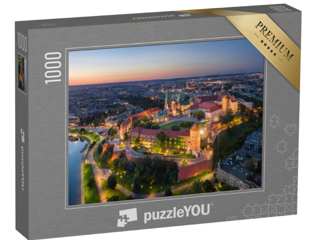puzzle 1000 dílků „Královský hrad Wawel při západu slunce, Krakov, Polsko“