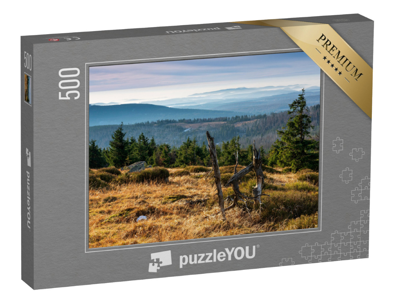 puzzle 500 dílků „Pohled z Brockenu na národní park Harz, Německo“