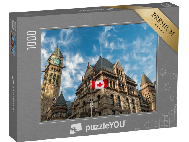 puzzle 1000 dílků „Stará radnice v Torontu, Kanada“