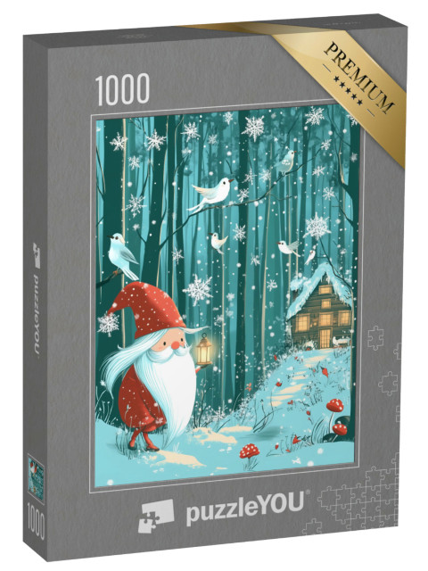 puzzle 1000 dílků „Elfové v zimní říši divů“