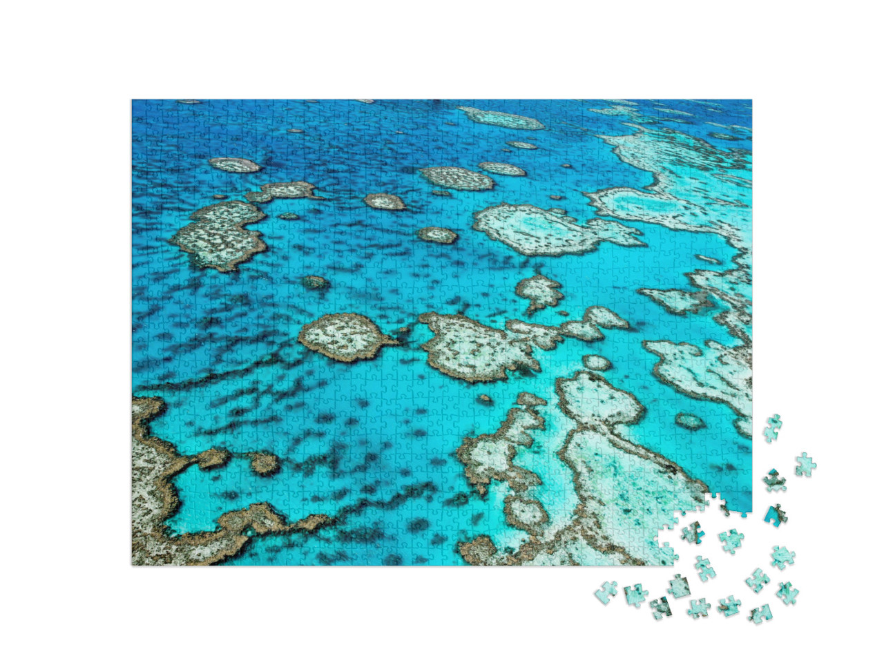 puzzle 1000 dílků „Velký bariérový útes v Queenslandu, Austrálie“