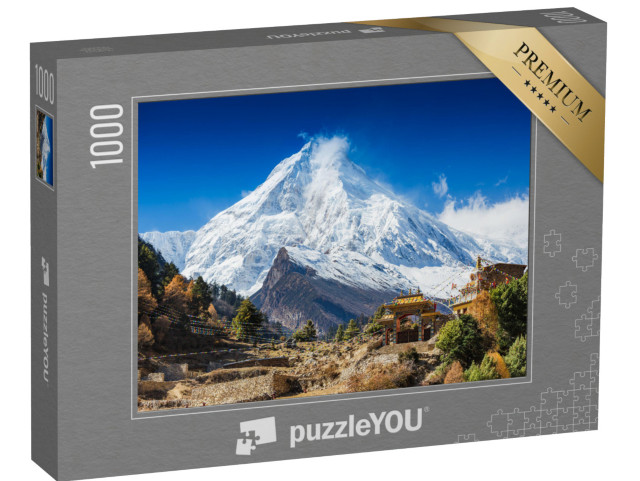 puzzle 1000 dílků „Hora Manaslu v Himálaji, Nepál“