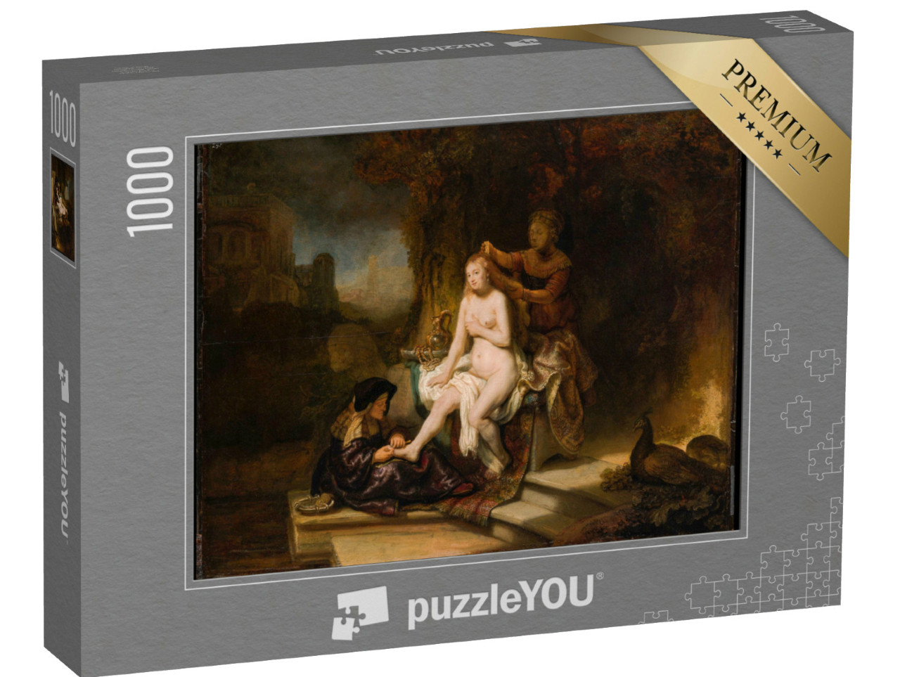 puzzle 1000 dílků „Rembrandt - Toaleta Batšeby“