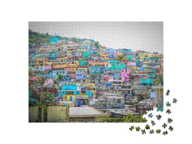 puzzle 1000 dílků „Port-Au-Prince, Haiti“