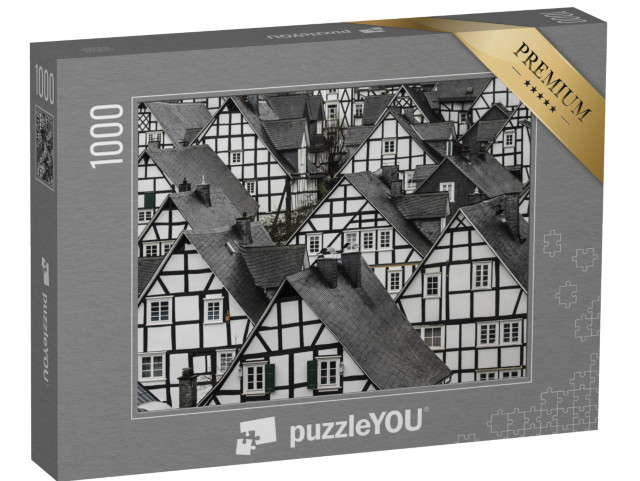 puzzle 1000 dílků „Tradiční hrázděné domy“