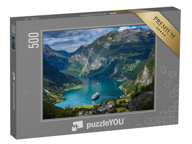 puzzle 500 dílků „Působivý Geirangerfjord, Norsko“