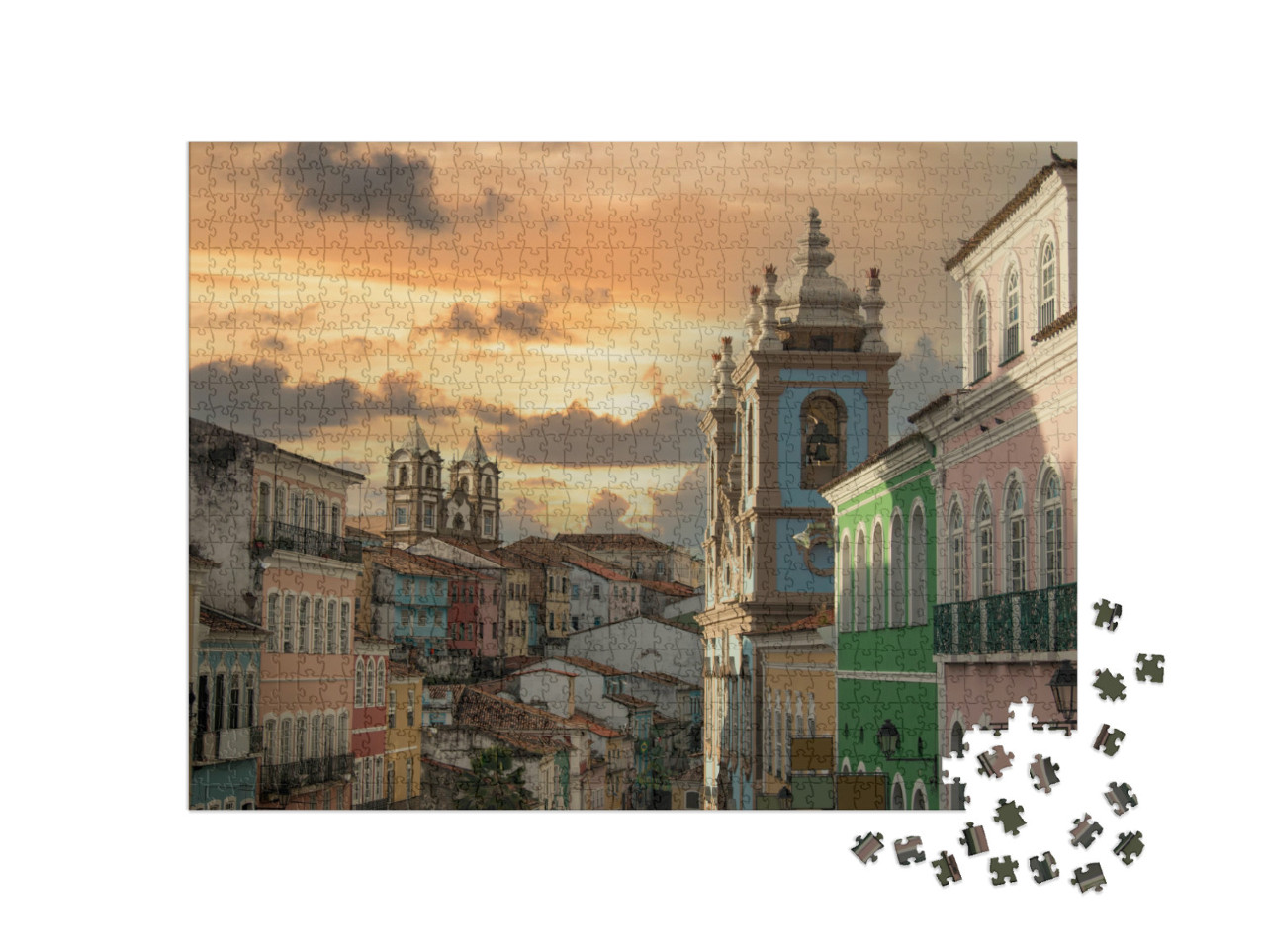 puzzle 1000 dílků „Pelourinho, historické centrum města Salvador, Brazílie“