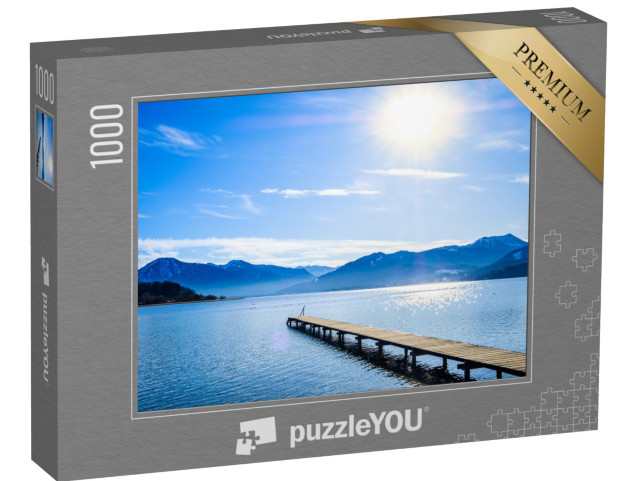 puzzle 1000 dílků „Průzračně modré jezero Tegernsee v Bavorsku“