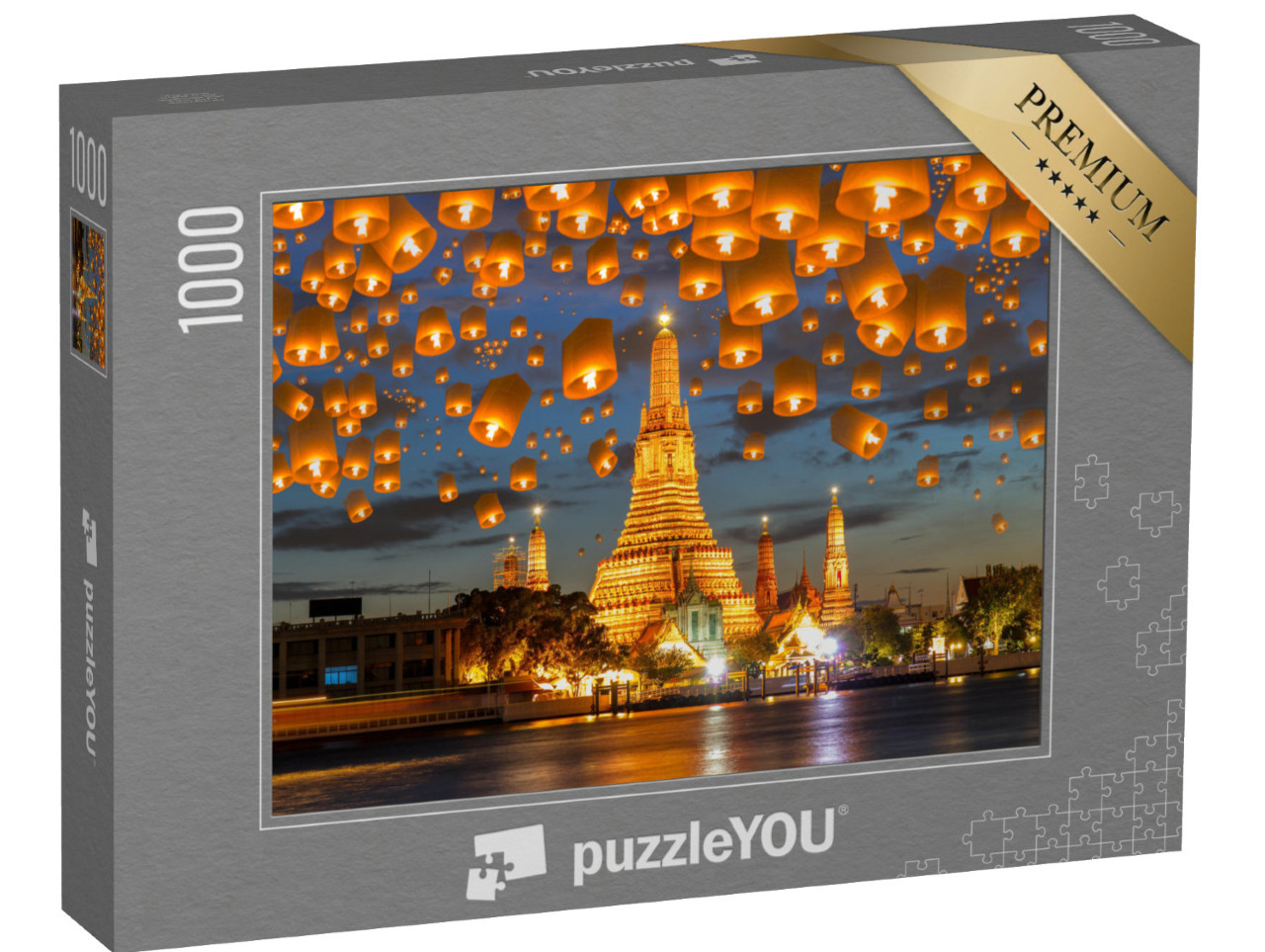 puzzle 1000 dílků „Plovoucí lampa na festivalu Yee Peng, Bangkok“