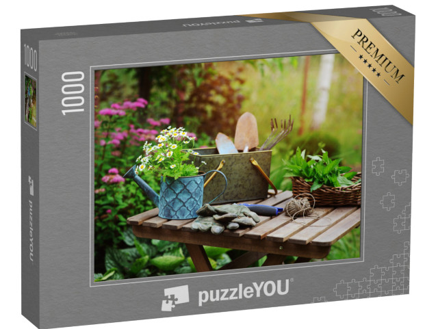 puzzle 1000 dílků „Zahradničení v létě“