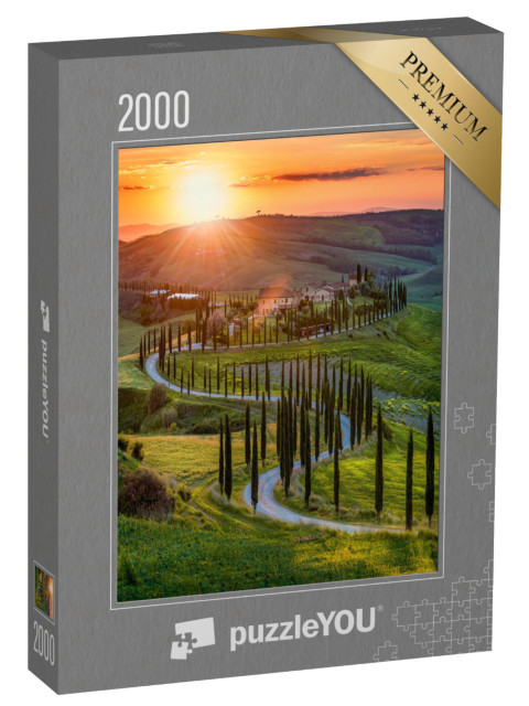 puzzle 2000 dílků „Jaro v Toskánsku, Itálie“