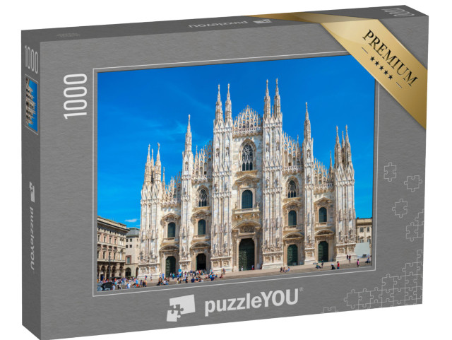 puzzle 1000 dílků „Světoznámá milánská katedrála, Itálie“