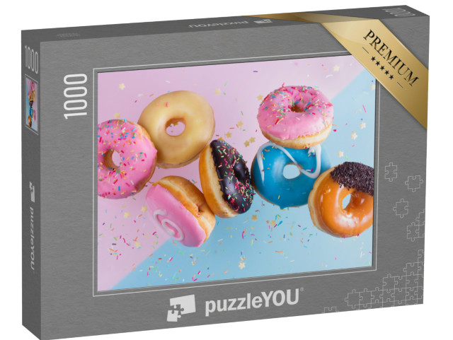 puzzle 1000 dílků „Létající koblihy“