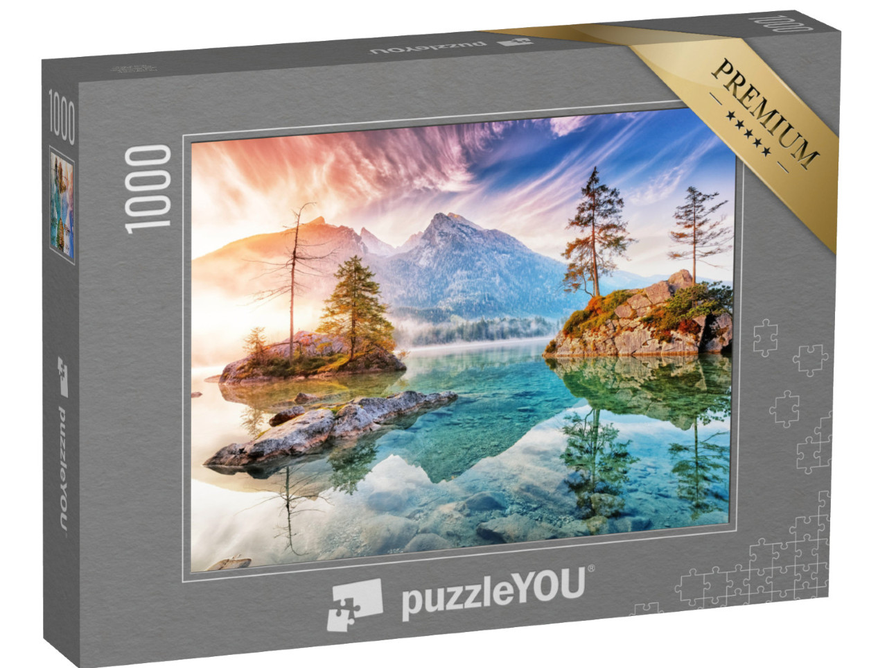 puzzle 1000 dílků „Hintersee v Národním parku Ramsau, Německo“