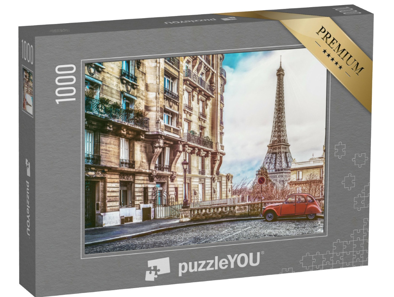puzzle 1000 dílků „Malá ulice v Paříži“