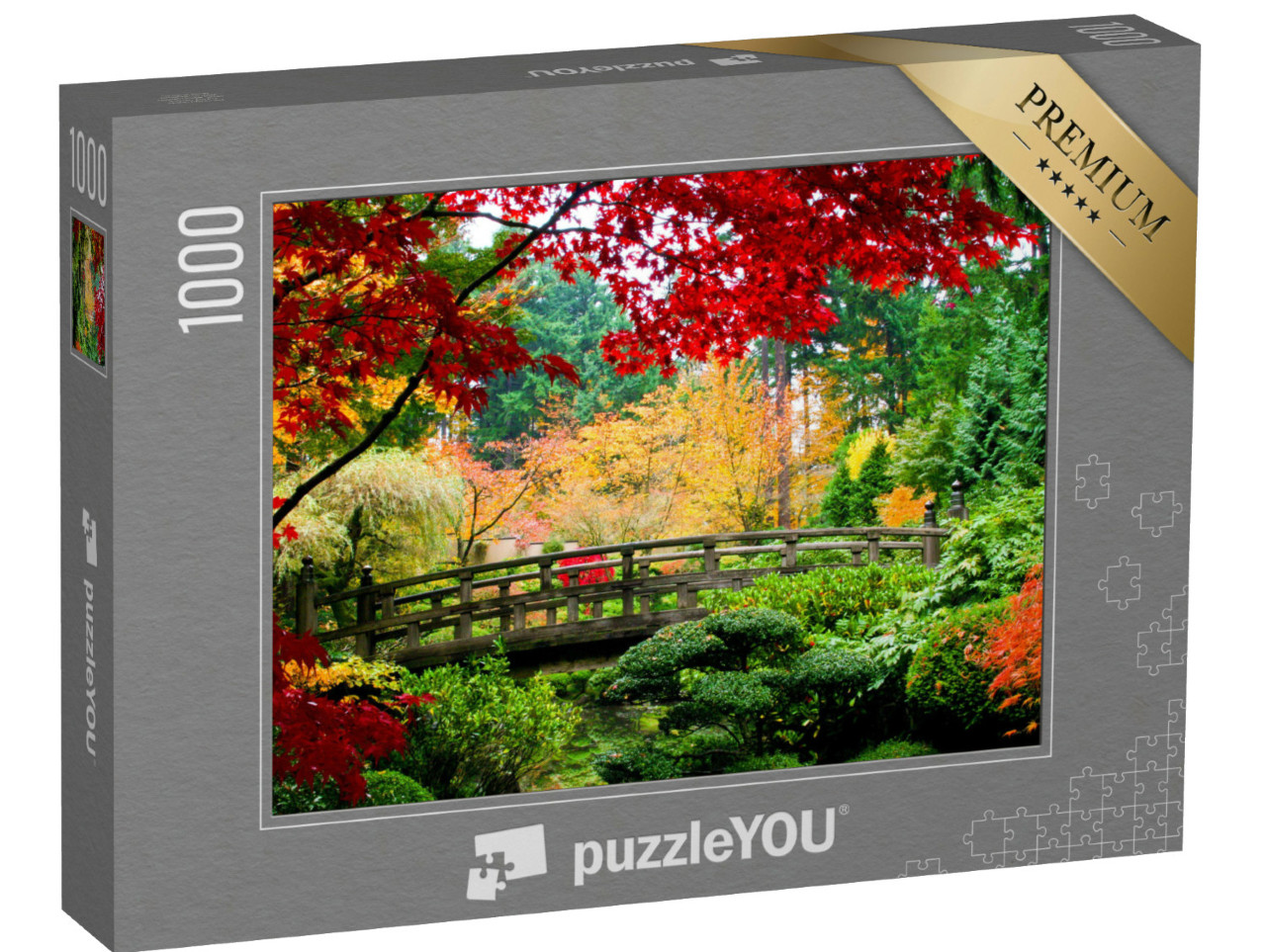 puzzle 1000 dílků „Podzim v japonské zahradě“