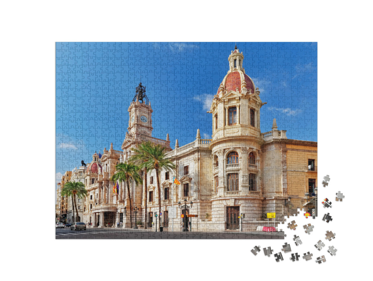 puzzle 1000 dílků „Pohled na Valencii, Španělsko“