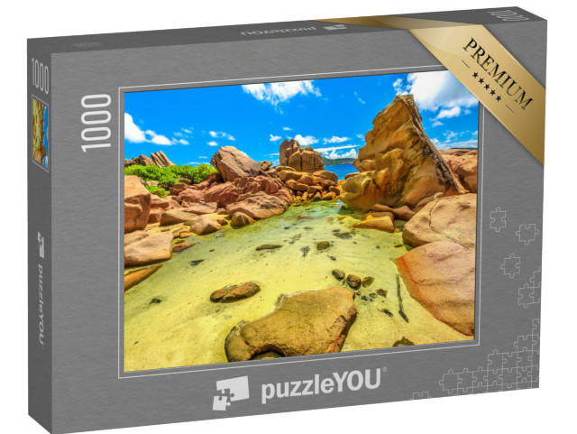 puzzle 1000 dílků „Přírodní koupaliště v nedotčené krajině, Seychely“