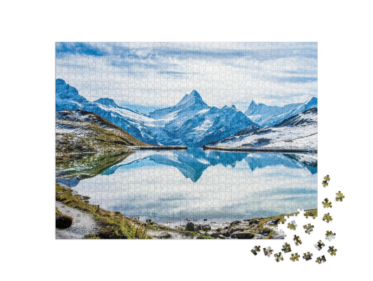 puzzle 1000 dílků „Bachalpsee nad Grindelwaldem, Švýcarsko“