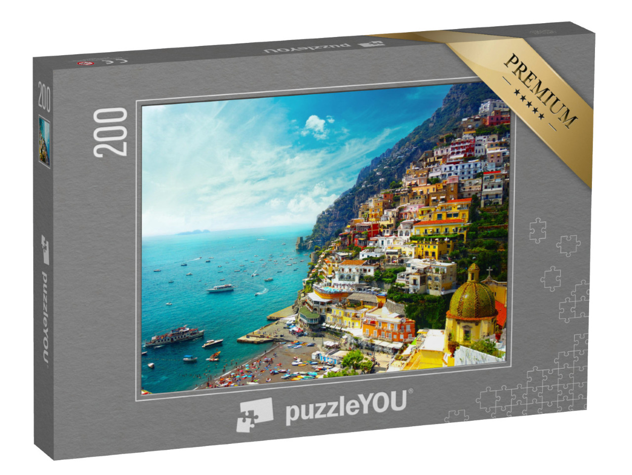 puzzle 200 dílků „Positano, Amalfi, Itálie“