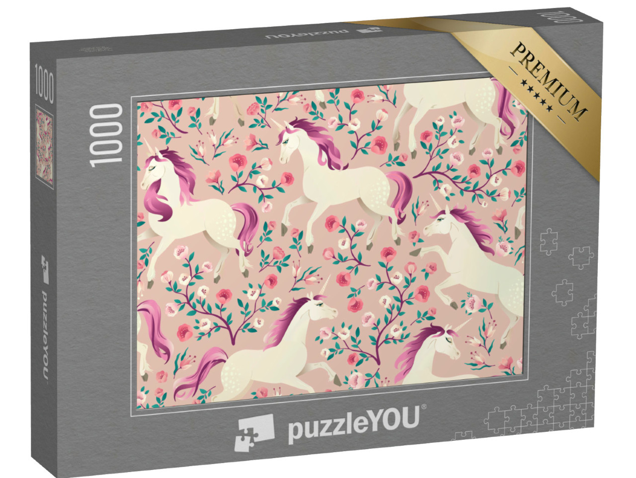 puzzle 1000 dílků „Vintage jednorožec“