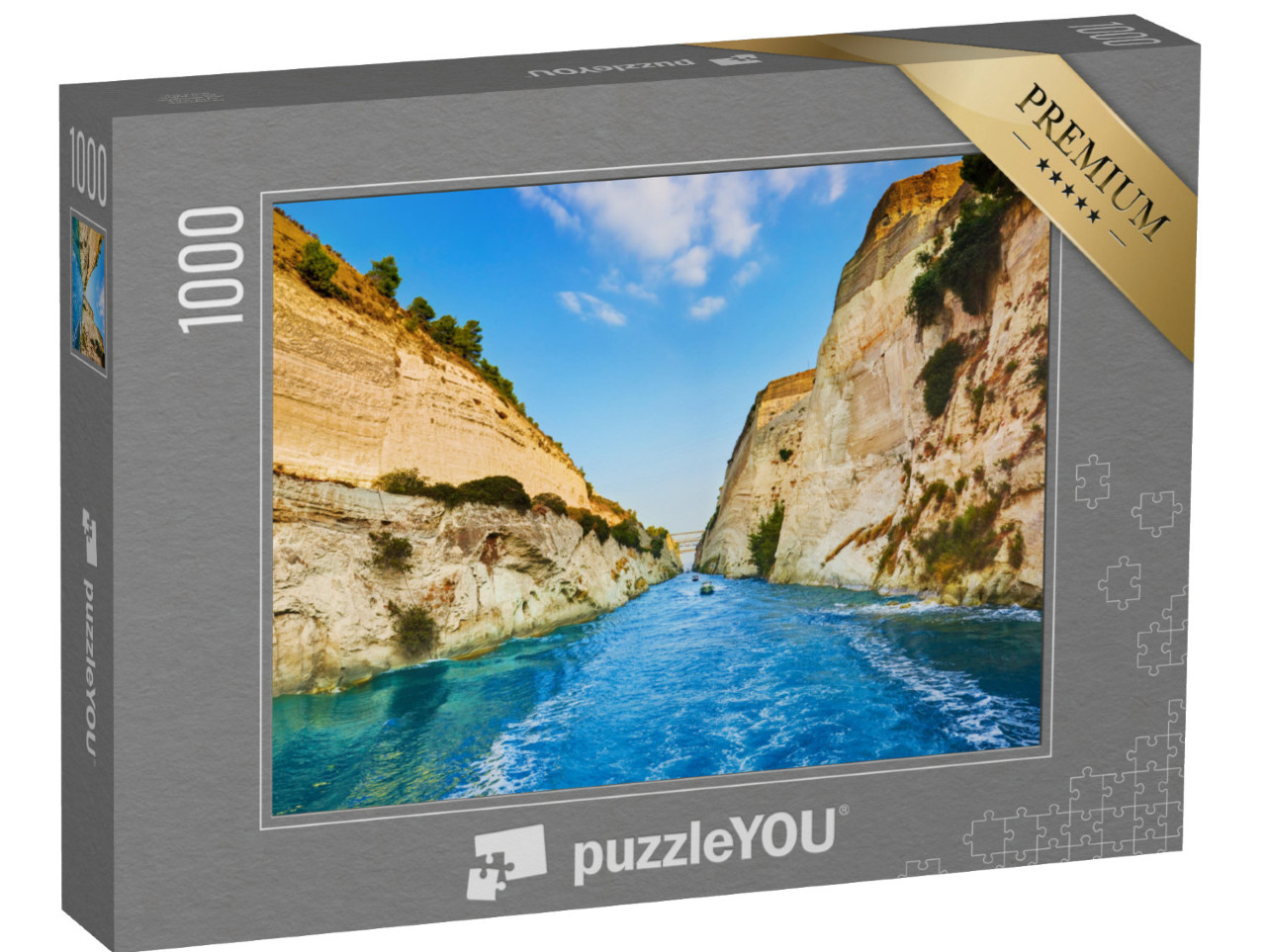 puzzle 1000 dílků „Korintský průplav, Řecko“