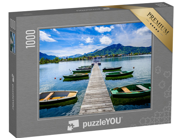 puzzle 1000 dílků „Krajina u jezera Tegernsee, Bavorsko“