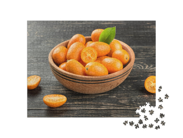 puzzle 1000 dílků „Mísa čerstvého ovoce: kumquat“