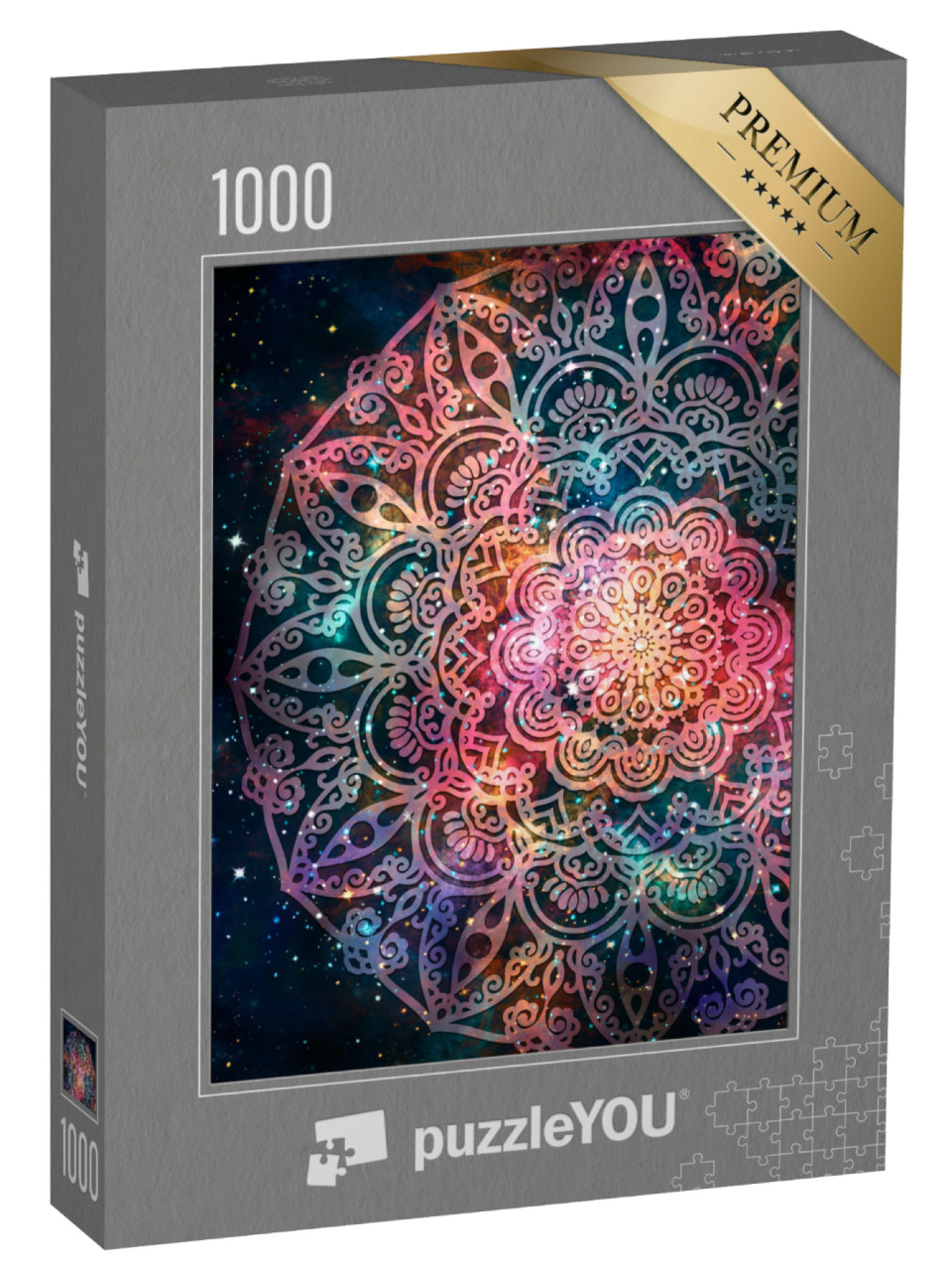 puzzle 1000 dílků „Mandala v galaxii“