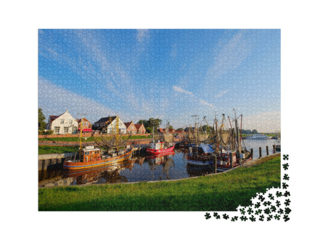 puzzle 2000 dílků „Rybářský přístav Greetsiel, Německo“