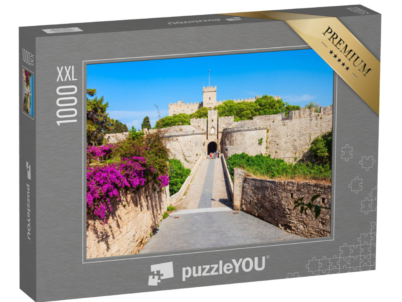 puzzle 1000 dílků XXL „Staré město Rhodos, Řecko“