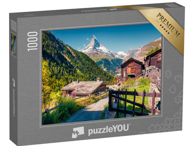 puzzle 1000 dílků „Letní ráno: Zermatt na Matterhornu, Švýcarsko“