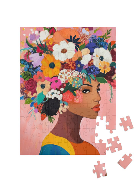 puzzle 100 dílků „Láska na mně kvete“