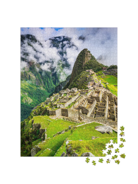 puzzle 1000 dílků „Machu Picchu: Zříceniny města říše Inků, Peru“