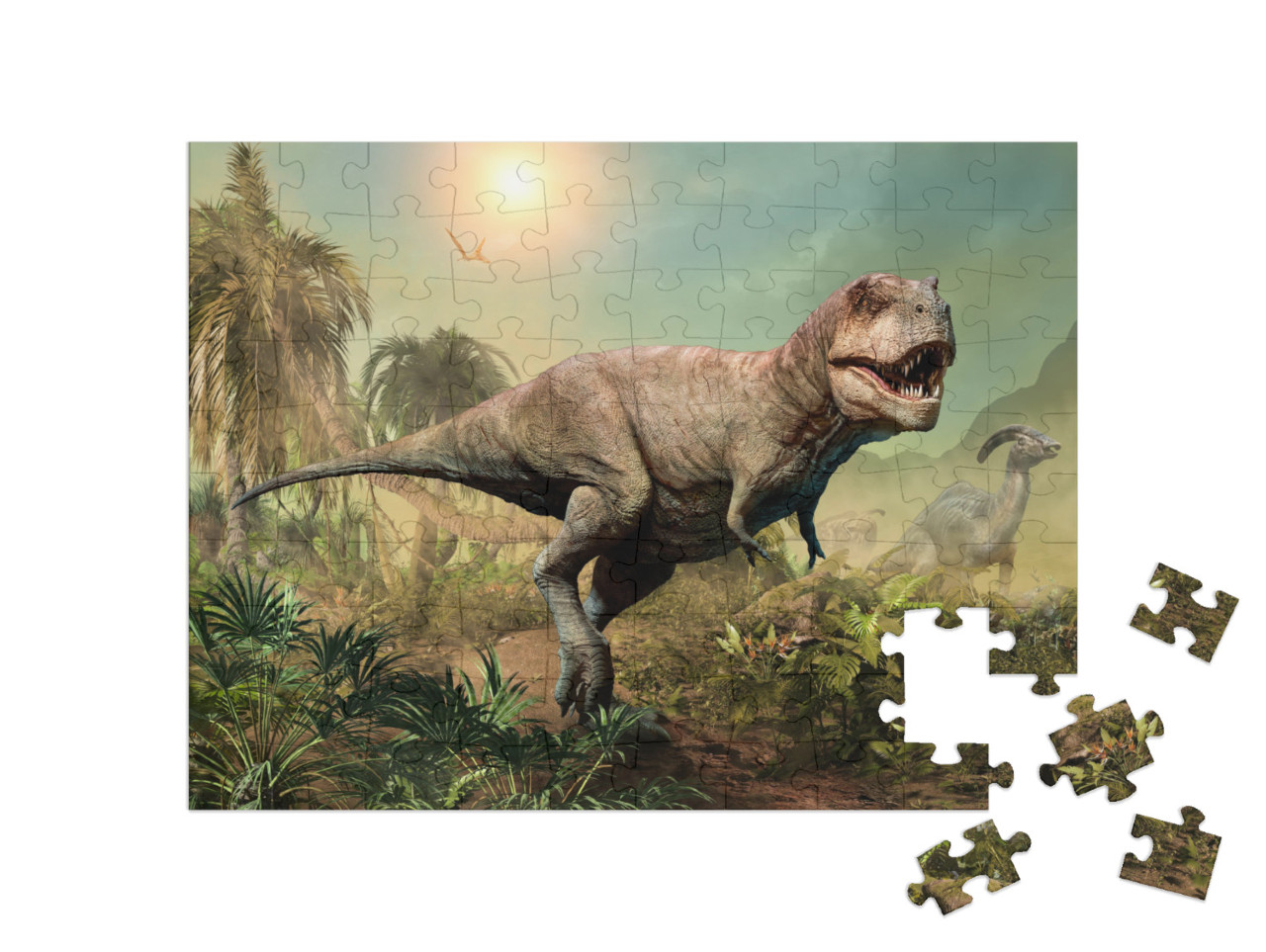 puzzle 100 dílků „Tyranosaurus rex“