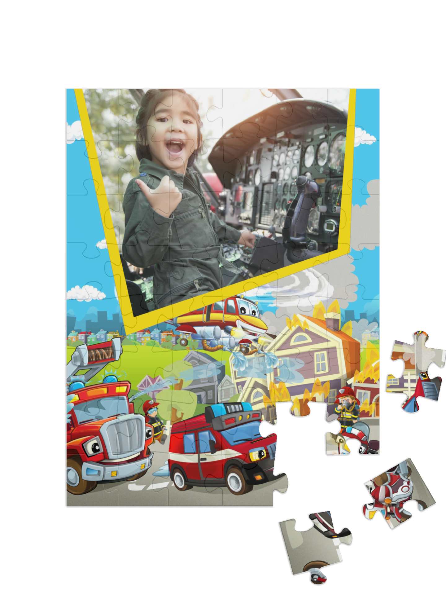 „V akci“ puzzle na výšku