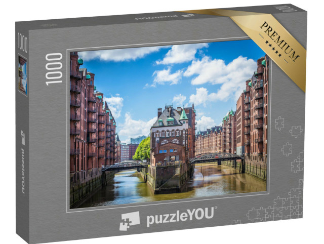 puzzle 1000 dílků „Skladištní čtvrť v Hamburku“