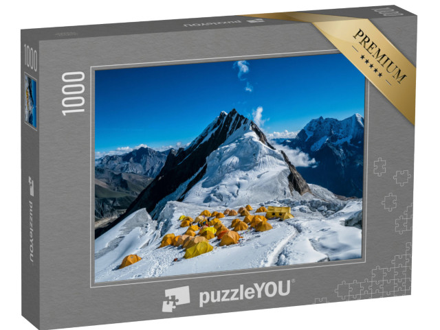 puzzle 1000 dílků „Výškový tábor na vrcholu Manaslu v Himálaji“