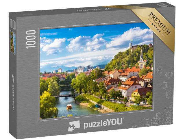 puzzle 1000 dílků „Krajina slovinského hlavního města Lublaně“