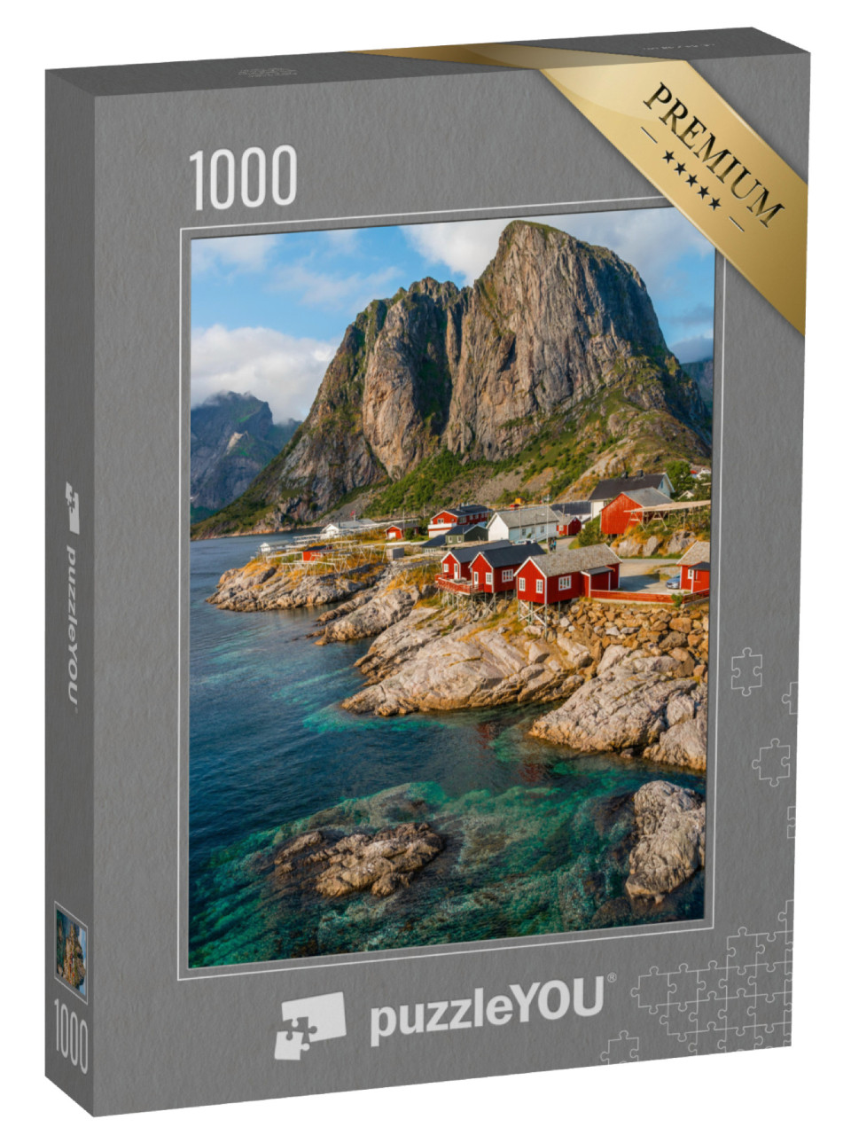 puzzle 1000 dílků „Fotografie Hamnøy, Lofoty, Norsko“