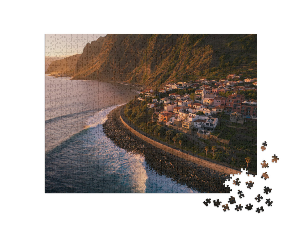 puzzle 1000 dílků „Západ slunce na ostrově Madeira“