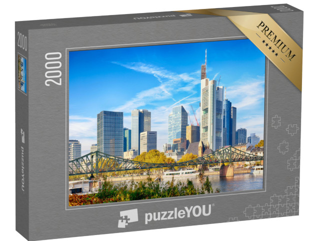 puzzle 2000 dílků „Krajina Frankfurtu v Německu za slunečného dne“
