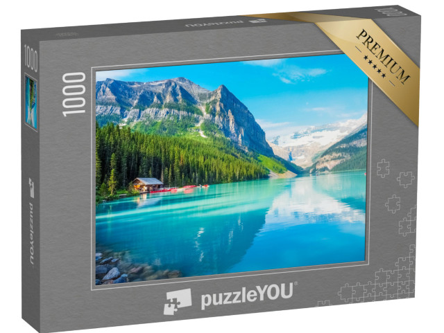 puzzle 1000 dílků „Jezero Louise v Národním parku Banff, Kanada“