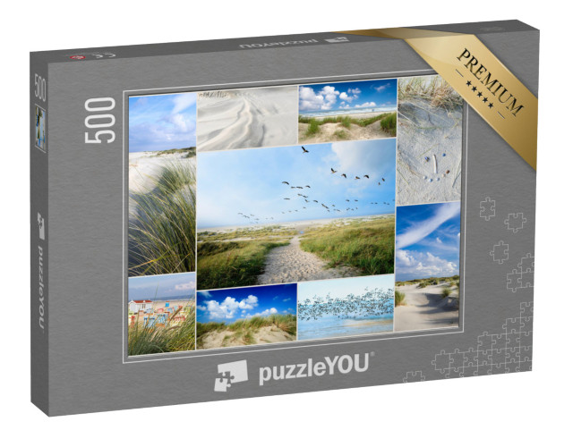 puzzle 500 dílků „Koláž dojmů z Langeoogu, Německo“